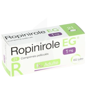 Ropinirole Eg 1 Mg, Comprimé Pelliculé