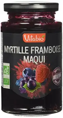 Vitabio Antioxydant Purée Framboise Myrtille Maqui Pot/290g à Embrun