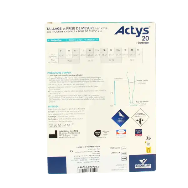 Actys 20 Bas Autofix Pf Homme Noir T1n
