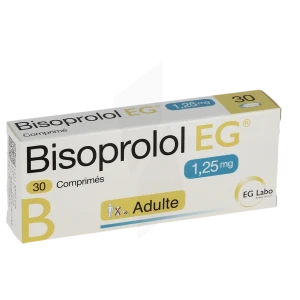 Bisoprolol Eg 1,25 Mg, Comprimé