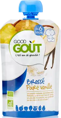 Good Goût Alimentation Infantile Brassé Poire Vanille Gourde/90g à MONTPELLIER