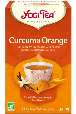 Yogi Tea Tisane AyurvÉdique Curcuma Orange Bio 17sach/2g à ODOS