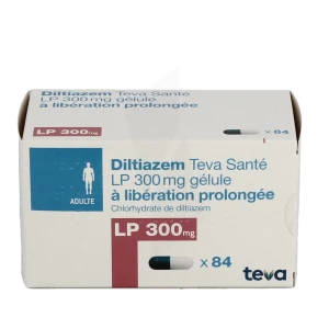 Diltiazem Teva Sante Lp 300 Mg, Gélule à Libération Prolongée