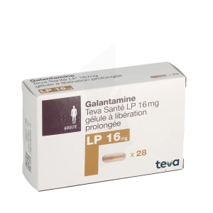 Galantamine Teva Sante Lp 16 Mg, Gélule à Libération Prolongée