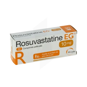 Rosuvastatine Eg 10 Mg, Comprimé Pelliculé