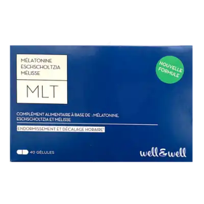 Well&well Mlt Mélatonine + Eschscholtzia Mélisse à Paris