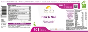 Be-life Hair & Nail Gélules B/90