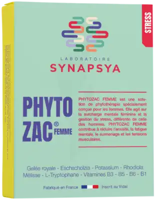 Synapsya Phytozac Femme Gélules B/30 à Bordeaux