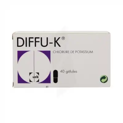 DIFFU K 600 mg Gélules Plq/40