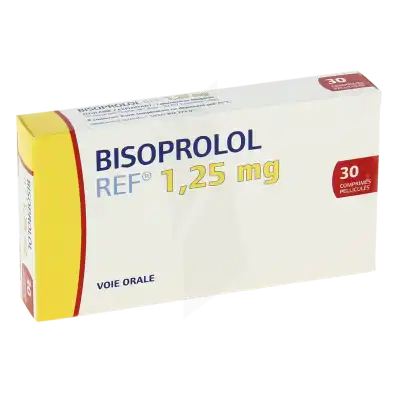 Bisoprolol Ref 1,25 Mg, Comprimé Pelliculé à TOULON