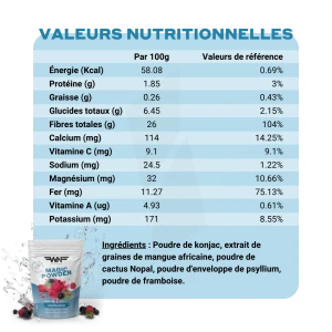Wandernana Magic Powder Coupe-faim Fruits Rouges Sachet/300g