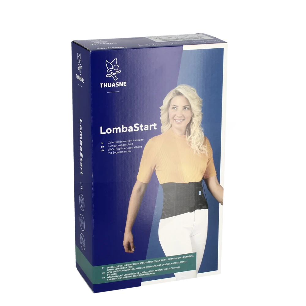 Lombastart Ceinture Lombaire Maintien Noir H21cm T5