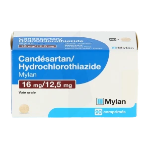 Candesartan/hydrochlorothiazide Viatris 16 Mg/12,5 Mg, Comprimé