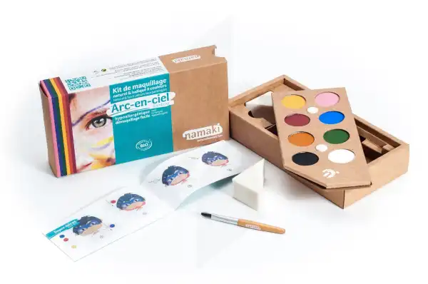 Kit De Maquillage 8 Couleurs Arc-en-ciel Bio