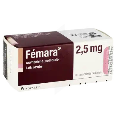 Femara 2,5 Mg, Comprimé Pelliculé à MONTEUX