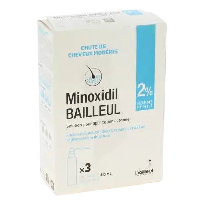 Minoxidil Bailleul 2 %, Solution Pour Application Cutanée à Bondues
