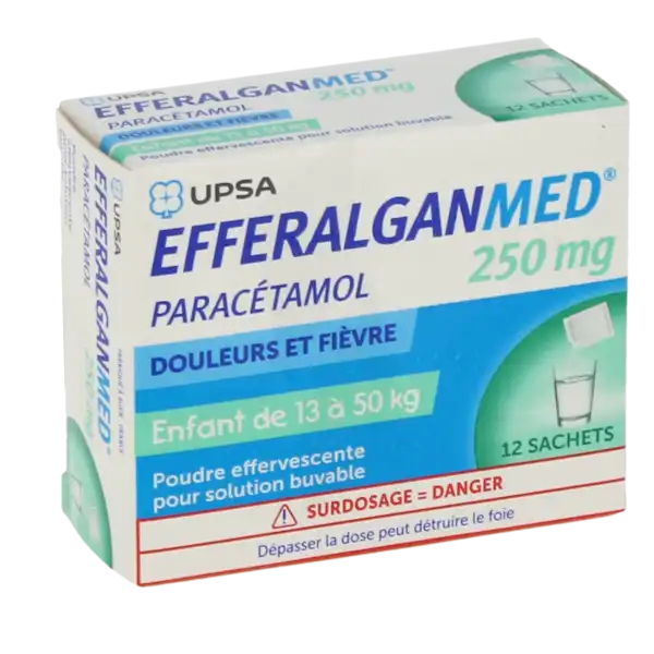 Efferalganmed 250 Mg, Poudre Effervescente Pour Solution Buvable En Sachet