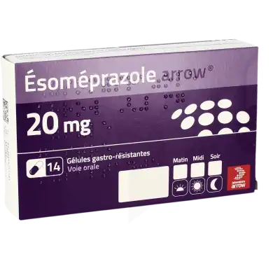 Esomeprazole Arrow 20 Mg, Gélule Gastro-résistante à Casteljaloux
