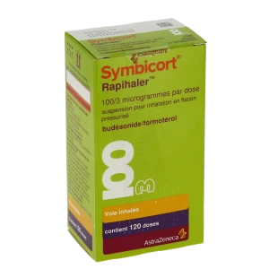 Symbicort Rapihaler 100/3 Microgrammes Par Dose, Suspension Pour Inhalation En Flacon Pressurisé