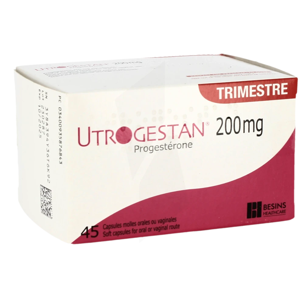 Pharmacie des Arts - Médicament Utrogestan 200 Mg, Capsule Molle ...