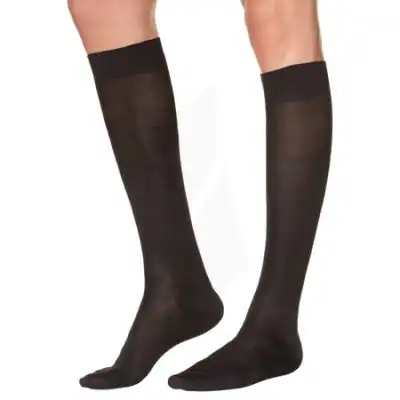 Thuasne Venoflex Elegance 2 Chaussette Maille Côtelée Homme Noir T3l à MULHOUSE