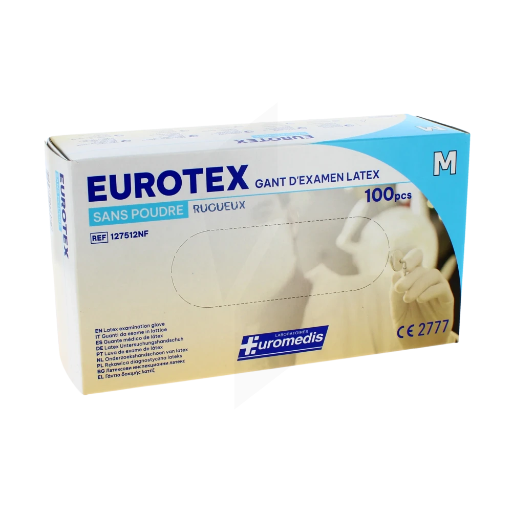 Eurotex 240mm Gant Non Poudré T7/8 B/100