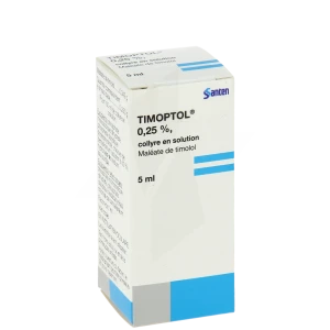 Timoptol 0,25 %, Collyre En Solution