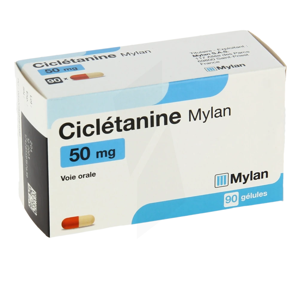 Cicletanine Viatris 50 Mg, Gélule