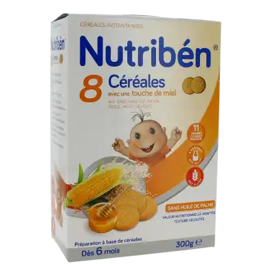 Nutribén Farine 8 Céréales Et Miel Biscuité B/300g à Gardanne