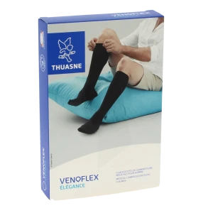 Venoflex Elegance 3 Chaussette Homme Noir Taille 2n