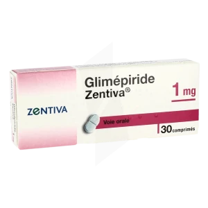 Glimepiride Zentiva 1 Mg, Comprimé