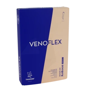 Venoflex Kokoon Absolu 2 Chaussette Mollet+ Femme Beige Naturel Taille 2n
