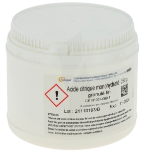 Cooper Acide Citrique Gran Fin H2o 250 G