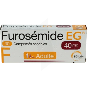 Furosemide Eg 40 Mg, Comprimé Sécable