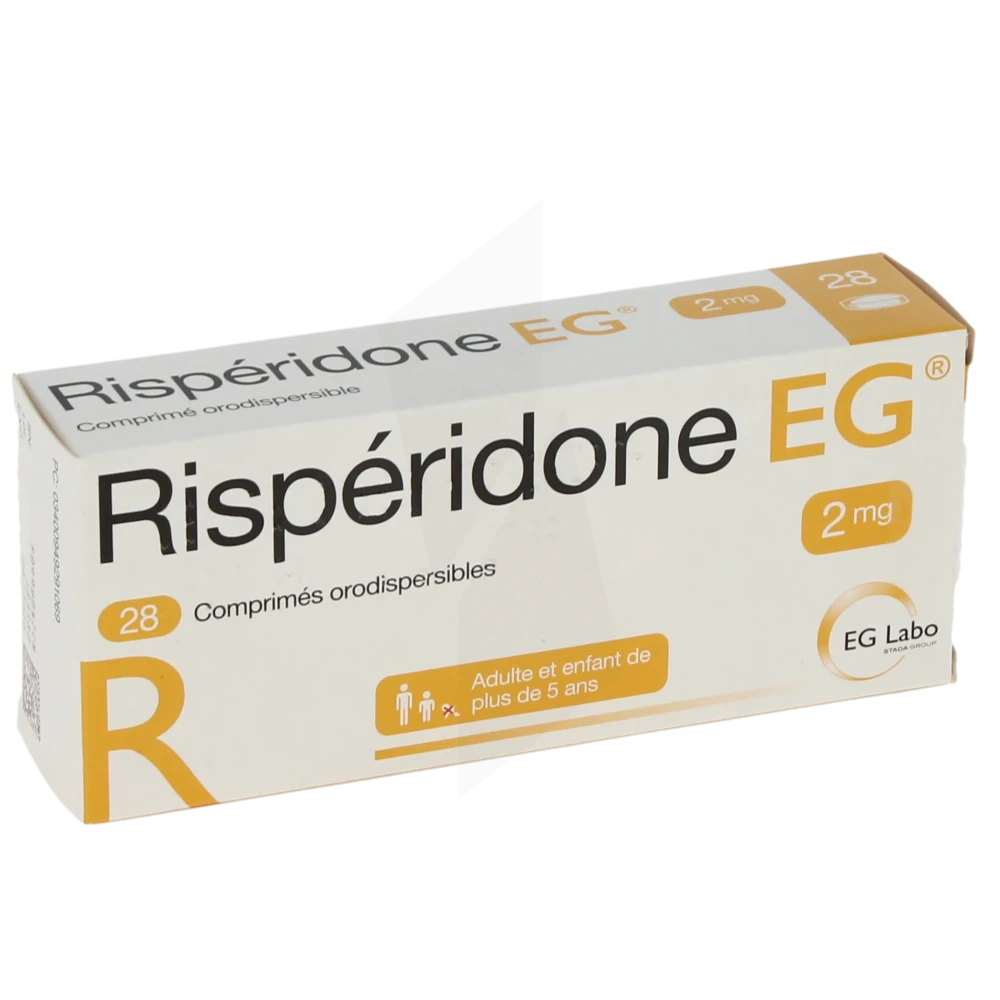 Risperidone Eg 2 Mg, Comprimé Orodispersible