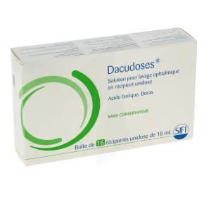 Dacudoses, Solution Pour Lavage Ophtalmique 16unid/10ml