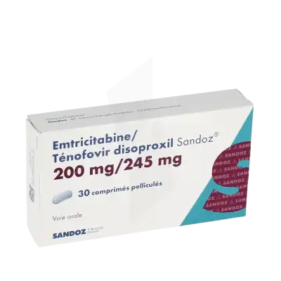 Emtricitabine/tenofovir Disoproxil Sandoz 200 Mg/245 Mg, Comprimé Pelliculé à Bordeaux