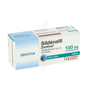 Sildenafil Zentiva 100 Mg, Comprimé Pelliculé