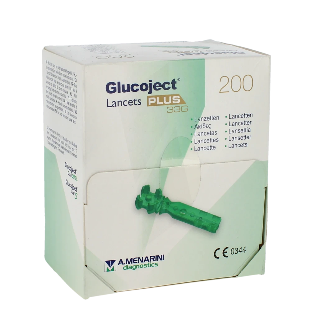 Glucoject Lancets Plus 33g Lancettes B/200