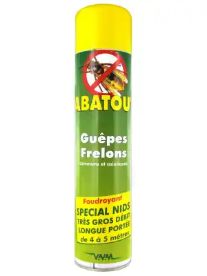 Abatout Insect Foudroyant Nid Guêpes Et Frelons 800ml à LA-RIVIERE-DE-CORPS