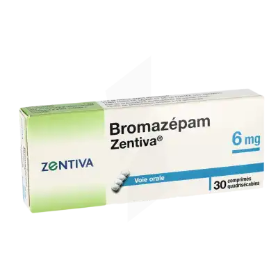 Bromazepam Zentiva 6 Mg, Comprimé Quadrisécable à CUERS