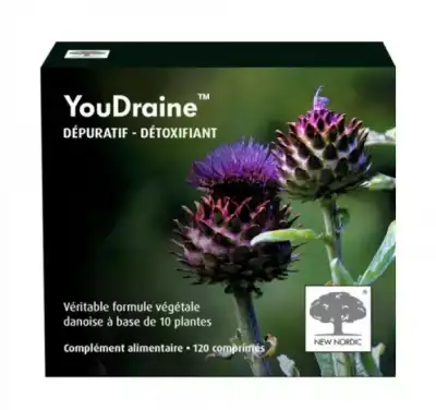 New Nordic Youdraine Dépuratif Détoxicant Comprimés B/60 à Digne-les-Bains