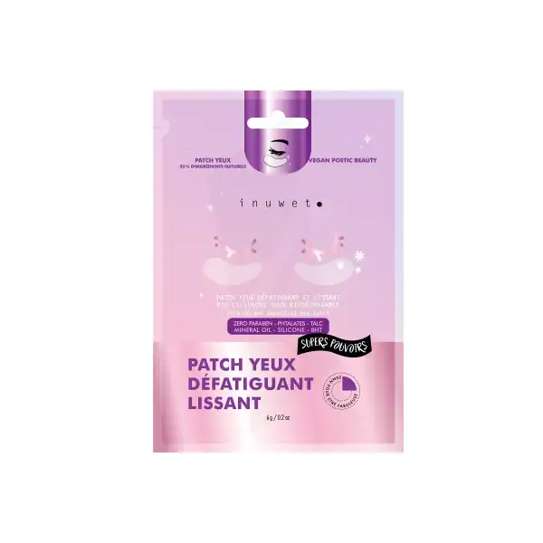 Inuwet. Patch Yeux Biocellulose Supers Pouvoirs Defatiguant Lissant