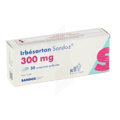 Irbesartan Sandoz 300 Mg, Comprimé Pelliculé à Bordeaux