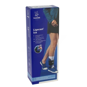 Thuasne Ligacast Ice Chevillère Noir/bleu Taille 1