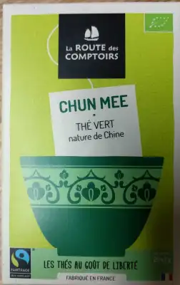 La Route Des Comptoirs Chun Mee Thé Vert Bio De Chine 20 Sachets à JOUE-LES-TOURS