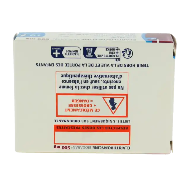 Clarithromycine Biogaran 500 Mg, Comprimé Pelliculé