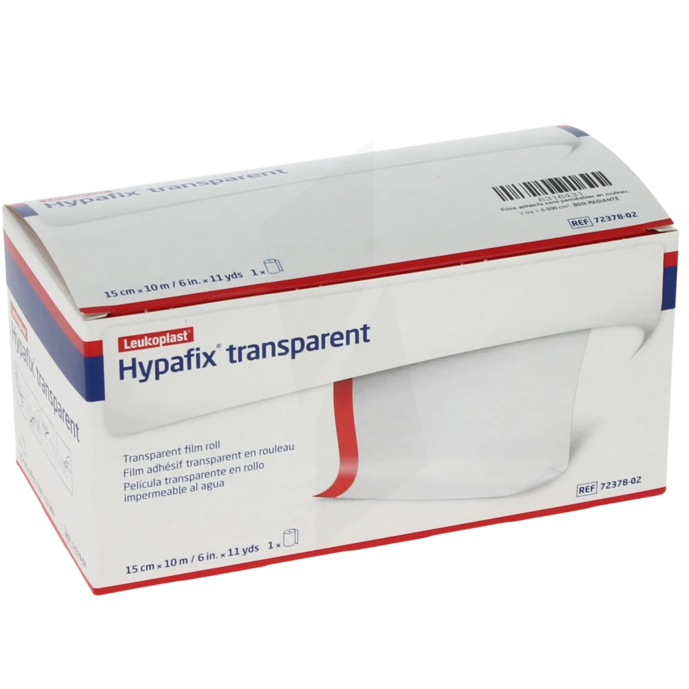 Hypafix Transparent Sparadrap 15cmx10m