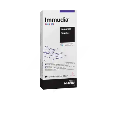 Nhco Nutrition Immudia Dès 3 Ans Comprimés à Sucer Goût Fraise Boîte De 30 à MONDONVILLE