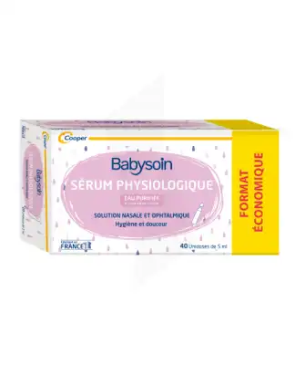 Babysoin Solution Sérum Physiologique 40 Unidoses/5ml à Ondres